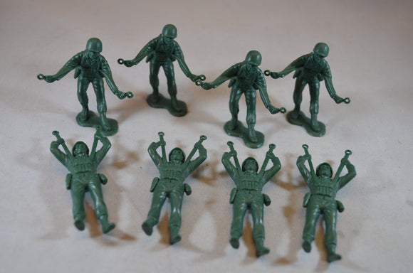 Marx WWII US Paratroops Soldiers Green