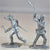 Marx Boonesboro Pioneers Settlers in Action Ft. Apache Figures Silver