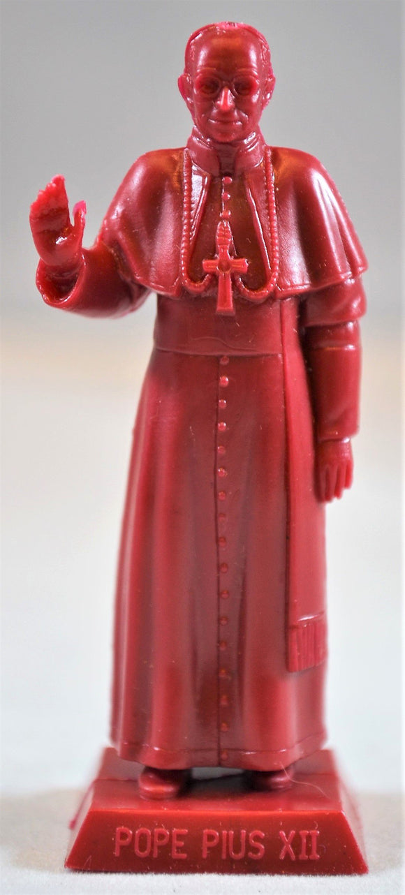 Marx Pope Pius XII Figure Religious Figure Dark Red