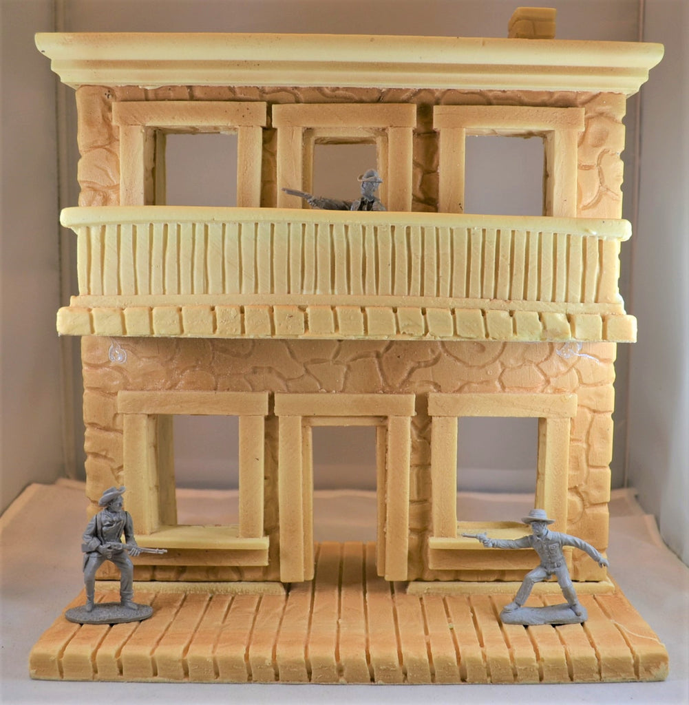 TSSD Unpainted Western 2-Story Building/Storefront TS122