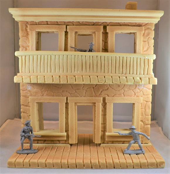 TSSD Unpainted Western 2-Story Building/Storefront TS122