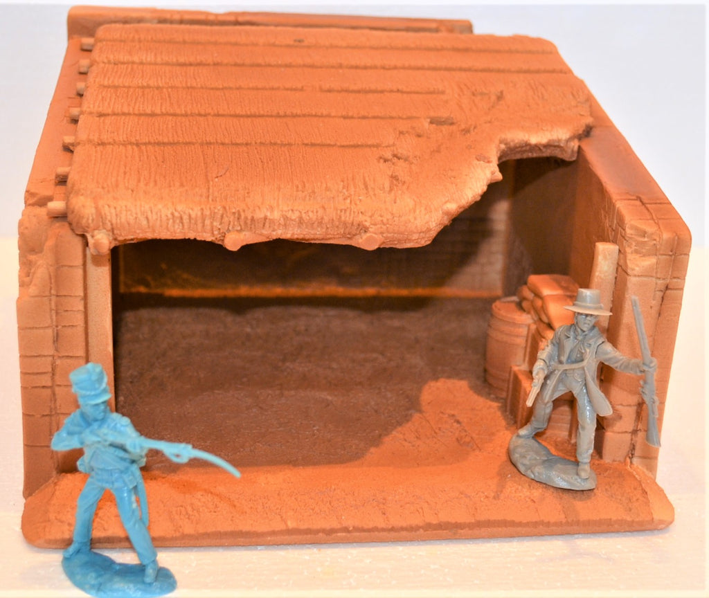 Toy Soldiers of San Diego TSSD Unpainted Alamo Stable with Removable Roof TS5432UP