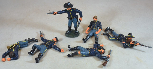 TSSD Painted US Dismounted Cavalry with Casualties Set #17