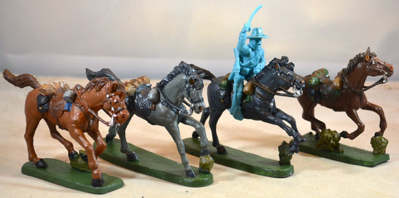 TSSD Painted US Cavalry Horses - 4 Horses Set #TSSDHRS