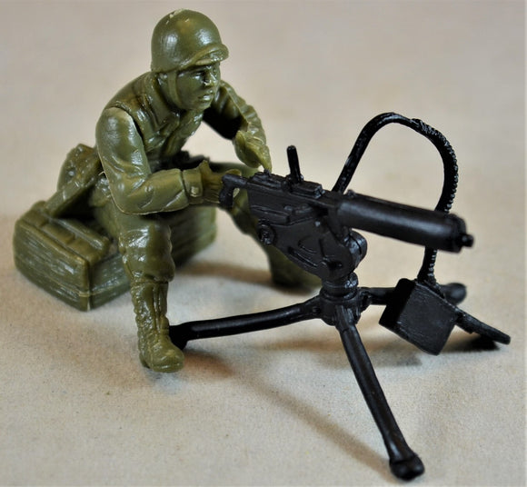 TSSD WWII US Seated Figure with Machine Gun
