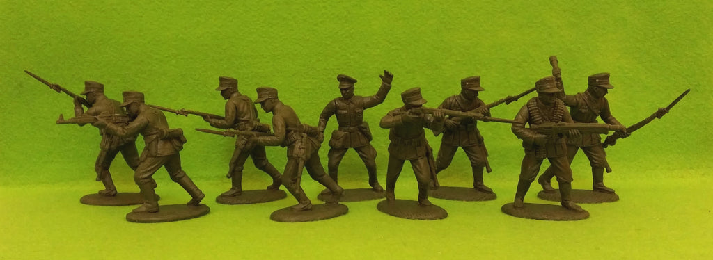 Expeditionary Force World War II German Rifles Assault Section with Field Caps