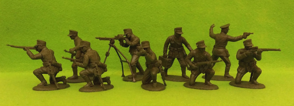 Expeditionary Force World War II German Rifles Defense Section with Field Caps