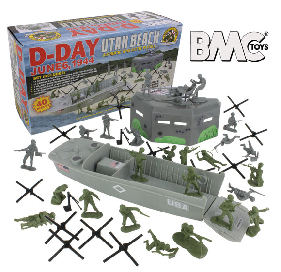 BMC D-Day WWII Utah Beach Playset