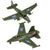 Tim Mee Toys Prop Plane and Fighter Jet - 2 Piece Set